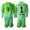 Bayern Munich Manuel Neuer #1 Keeper Hjemmedraktsett Barn 2025-26 Langermet (+ korte bukser)